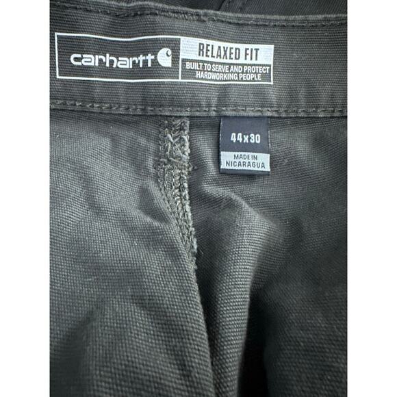 CARHARTT Rugged Flex Relaxed Fit Canvas Work Pant Pants Black- Men’s 40W 30L - Picture 3 of 7